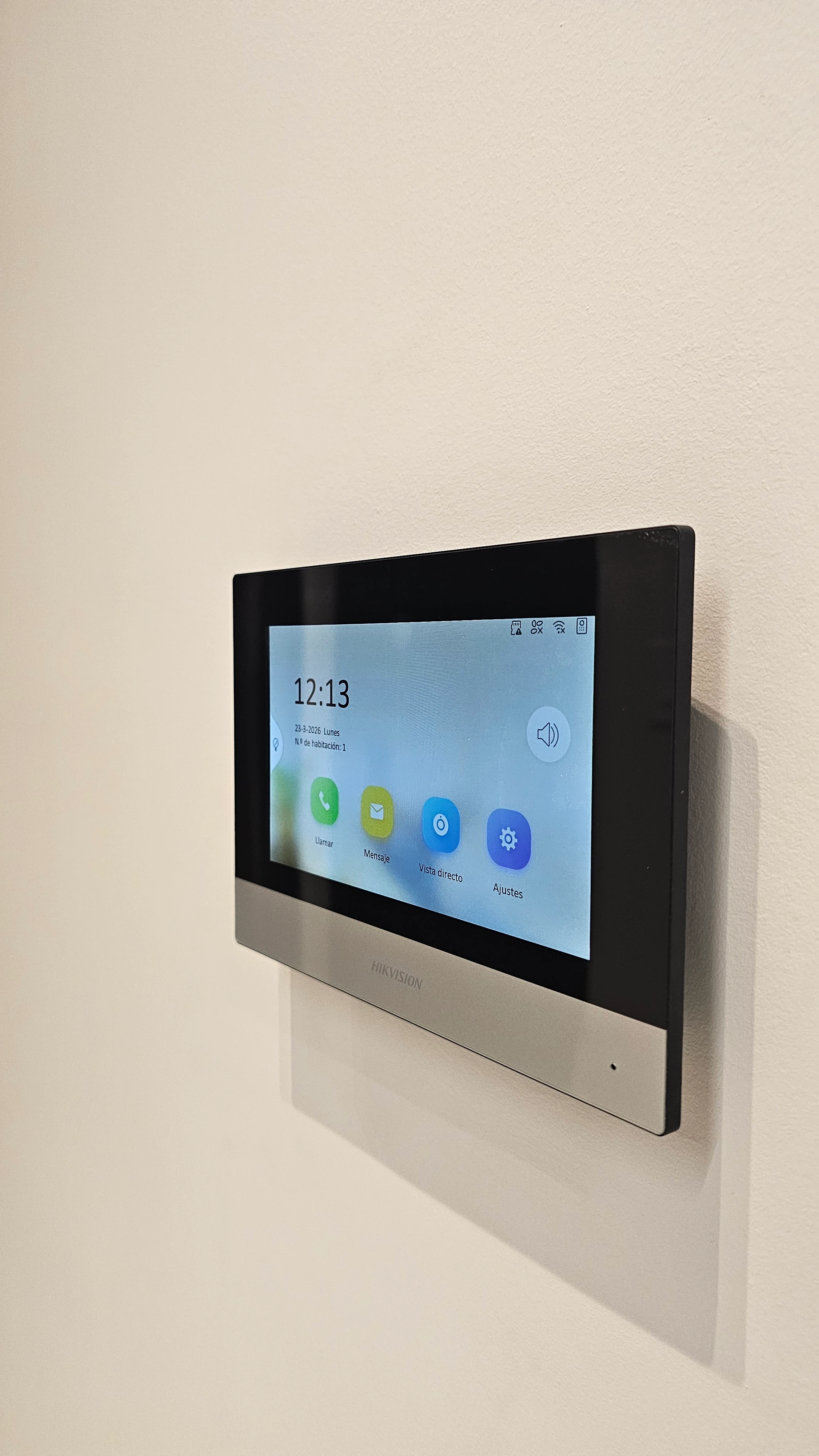 pantalla de control de acceso